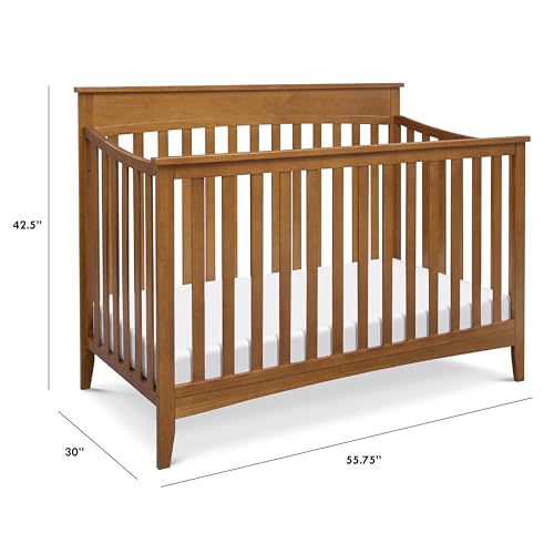 Grove 4-in-1 Convertible Crib in Chestnut, Greenguard Gold Certified