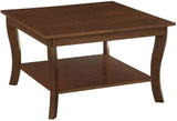 American Heritage Square Coffee Table, Black