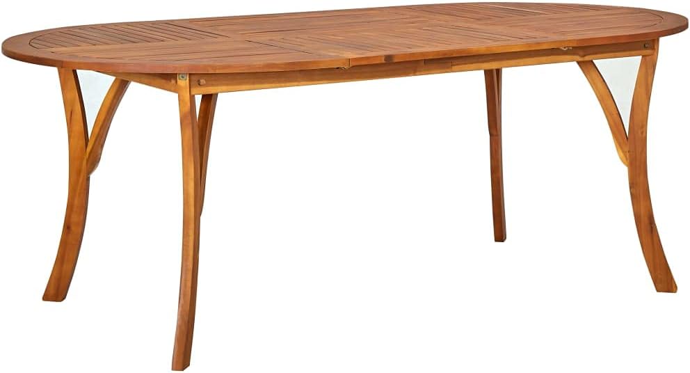 Patio Table 79.1"x39.4"x29.5" Solid Acacia Wood