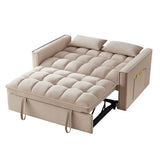 Lounge Sleeper Sofa, 4 in1 Loveseat Sofa Bed with Storage Pockets