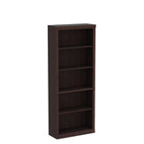 Bookshelf - Tall Bookcase with 5 Storage Shelves, Freestanding Display Book Shelf for Living Room, Bedroom, Home Office Library, Child Room,Cherry