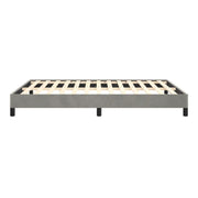 Bed Frame Light Gray 53.9"X74.8" Full Velvet 347006