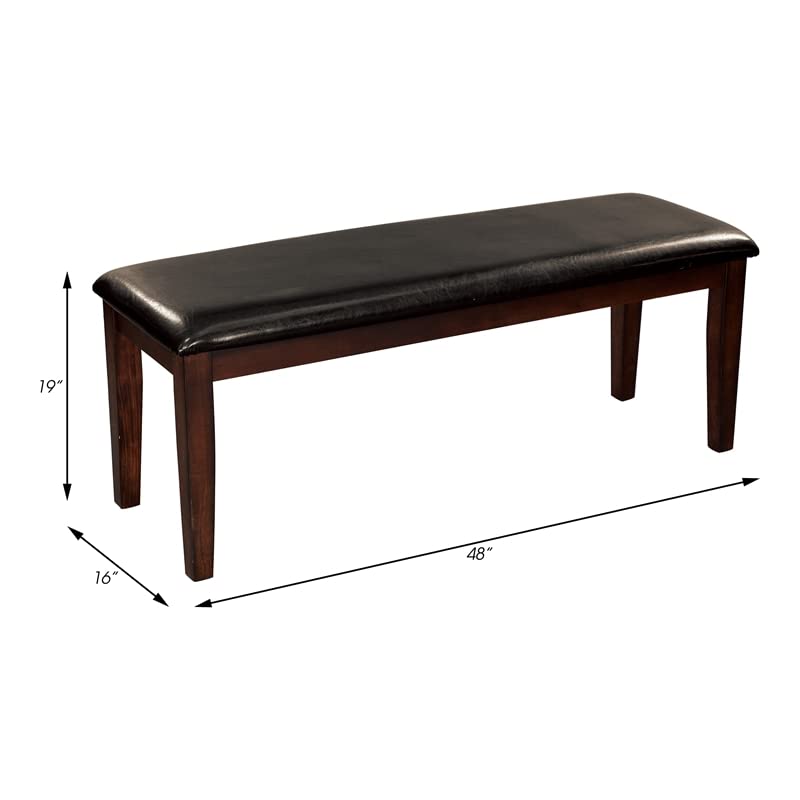 48" Dining Bench with Bi-Cast Vinyl Padded Seat