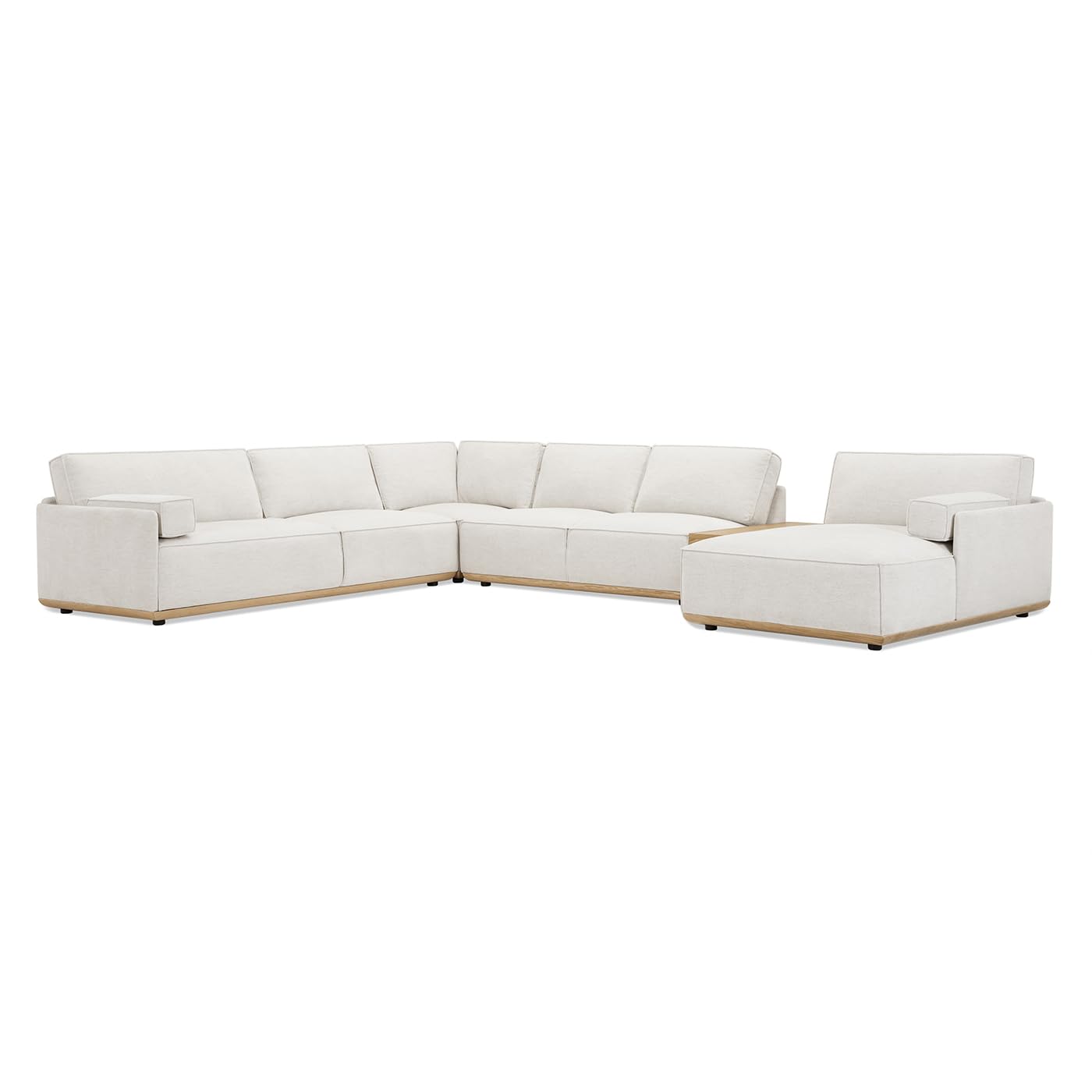 Home Destin 164" 5pc Modular RAF U-Shaped Chaise Sectional