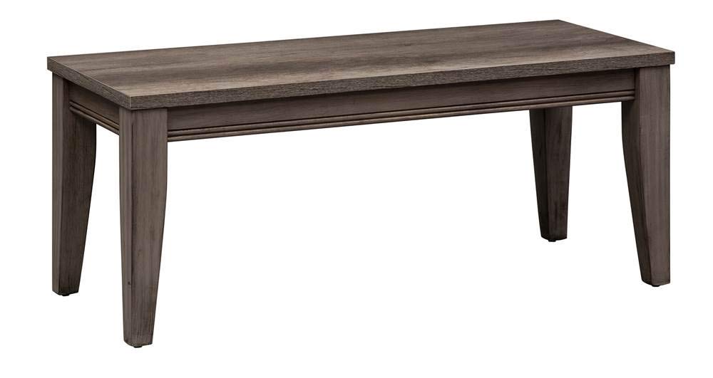 Tanners Creek Bench, W44 x D18 x H18, Medium Gray