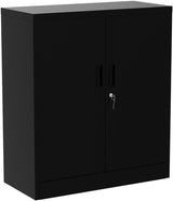 Metal Storage Cabinets with Shelves and Doors, Steel Locking Storage Cabinet