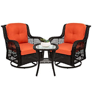 3 Piece Patio Bistro Set, All Weather Heavy Duty Table and Chairs Set of 2