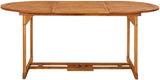 Patio Dining Table 70.9"x35.4"x29.5" Solid Acacia Wood