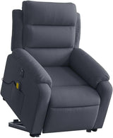 Stand-Up Massage Recliner Chair - Lift & Tilt, Vibration Massage, Plush Velvet Comfort,