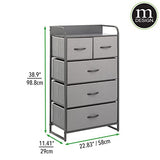 Tall Dresser Storage Chest - Vanity Furniture Cabinet Tower Unit for Bedroom, Office