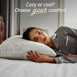 Cooling Pillows Queen Size Set of 2, Shredded Memory Foam Cool Pillows for Hot Sleepers,