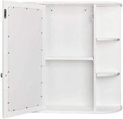 Cabinet, Bathroom Wall Storage Wooden Mounted Medicine Cabinet with Adjustable Shelf