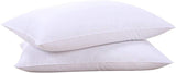 Goose Feathers and Down White Pillows with 100% Soft Cotton Cover, Bed Sleeping Hotel