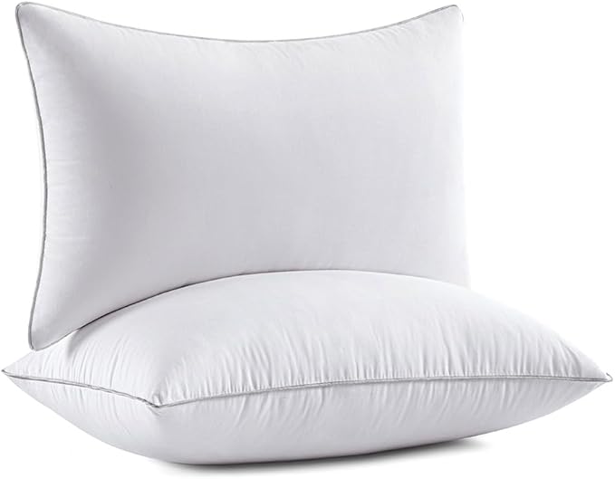 18 x 18 Pillow Inserts (Set of 2) -Throw Pillow Inserts with 100% Cotton Covers