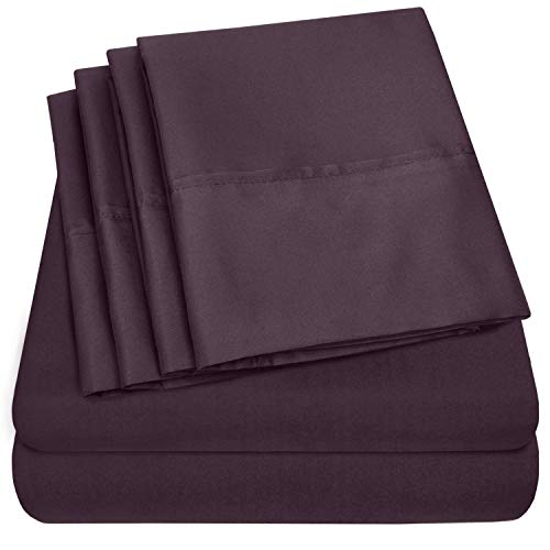 Deep Pocket King Sheet Set - 6 Piece 1500 Supreme Deluxe Collection Up to 21" Extra