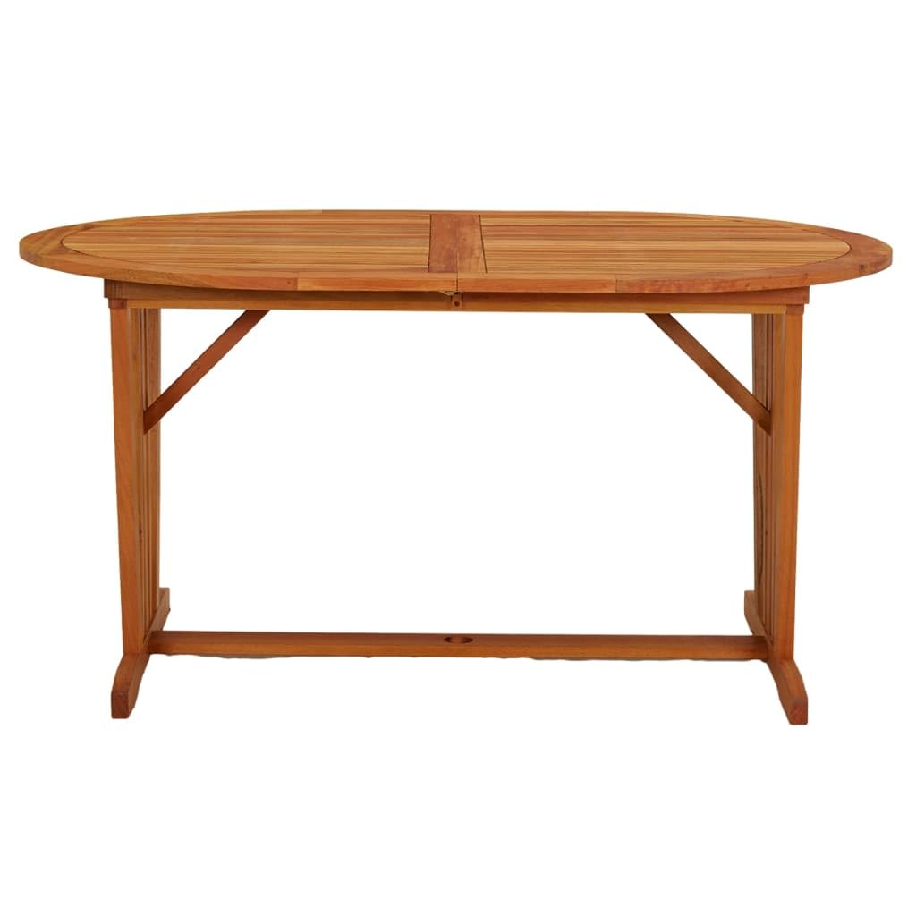 Patio Table 78.7"x39.4"x29.5" Solid Wood Eucalyptus