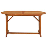 Patio Table 78.7"x39.4"x29.5" Solid Wood Eucalyptus
