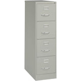 Scranton & Co 52" x 26.5" Modern Metal Letter Vertical File Cabinet with 4 Drawers & Core-Removable Lock, Fully Assembled Steel Construction, in Light Gray Finish