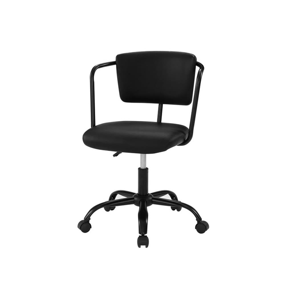 Heyden Modern Adjustable Swivel Desk Chair, 22 Inch, Black