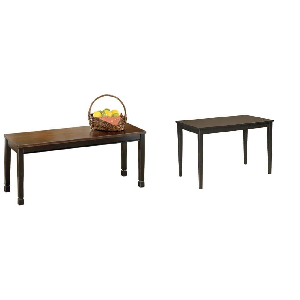 Owingsville Dining Bench - Rectangular - Black and Brown