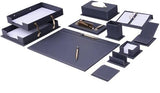 Desk Organizers - Desk Accessories - Leather Desk Organizer - Bonded Leather Desk Set - Home Office Accessories