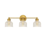 3 Light Bath Vanity in Mid-Century Modern Style-9.25 Inches Tall and 24.25 Inches