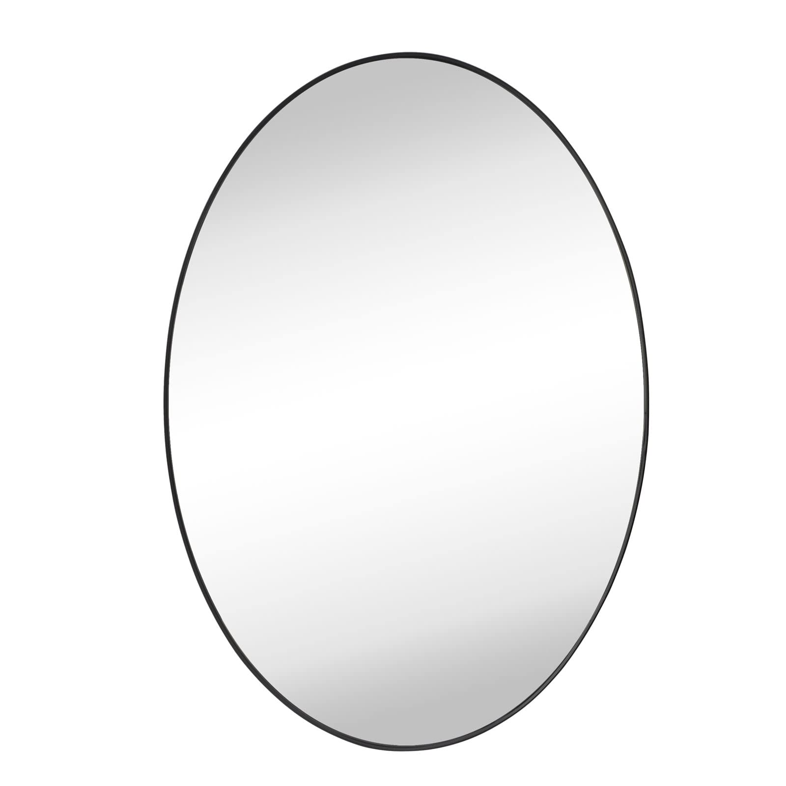 Bathroom Mirror  Matte Black Metal Framed Vanity Mirror
