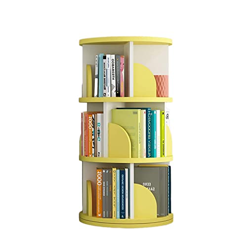 Student Rotating Bookshelf Home Simple Bookcase Floor 360-degree Simple Children's Storage Picture Book Rack Display Corner Standing Bookshelf(Size:40 * 98cm)