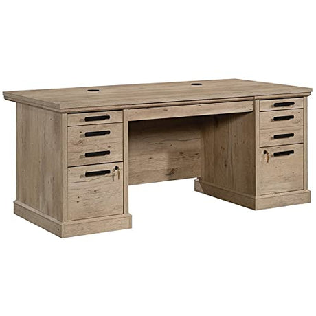 2-Piece Set with Executive Desk & Small Filing Cabinet Credenza