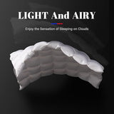 Feather Down Fiber Comforter Twin Size Duvet Insert, All Season True Baffle-Box Noiseless