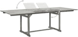 Patio Dining Table (63"-94.5")x39.4"x29.5" Solid Acacia Wood