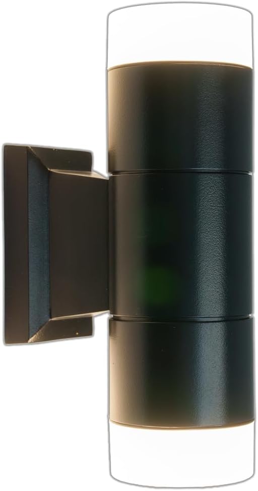 12V Cast Brass Up/Down Outdoor Sconce & Lanai Light (Black)