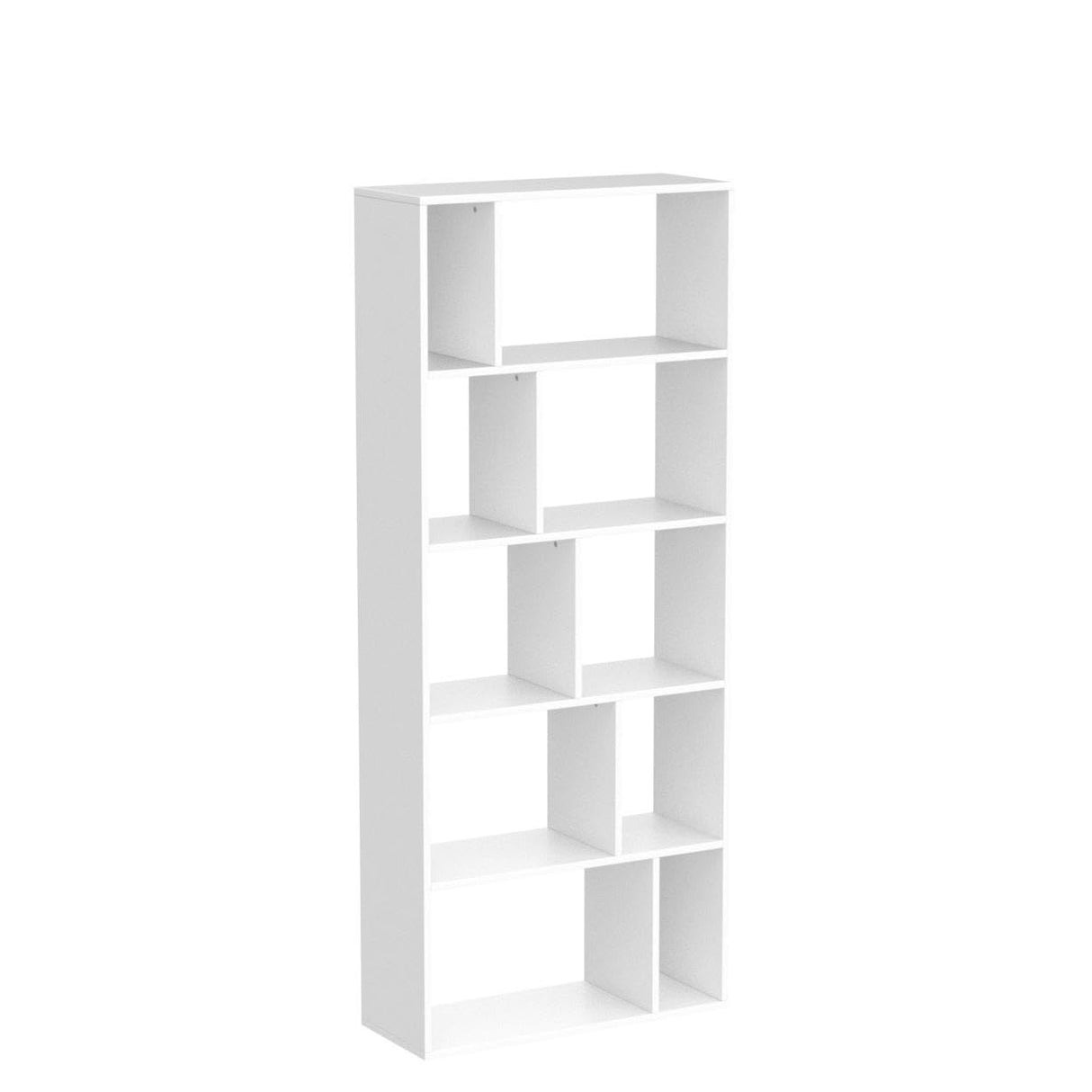 5 Tier Bookshelf, 66’’ Tall 10-Cube Open Shelves Storage Organizer Cabinet