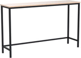 39.4 Inch Console Narrow Sofa Table with Metal Frame for Living Room Industrial Entryway Hallway,