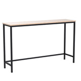 39.4 Inch Console Narrow Sofa Table with Metal Frame for Living Room Industrial Entryway Hallway,