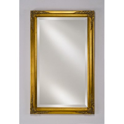 AFN1304 Basix Plus Single Door Medicine Cabinet Size: 30" x 24", Finish: Antique Gold