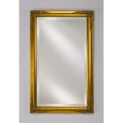 AFN1304 Basix Plus Single Door Medicine Cabinet Size: 30" x 24", Finish: Antique Gold