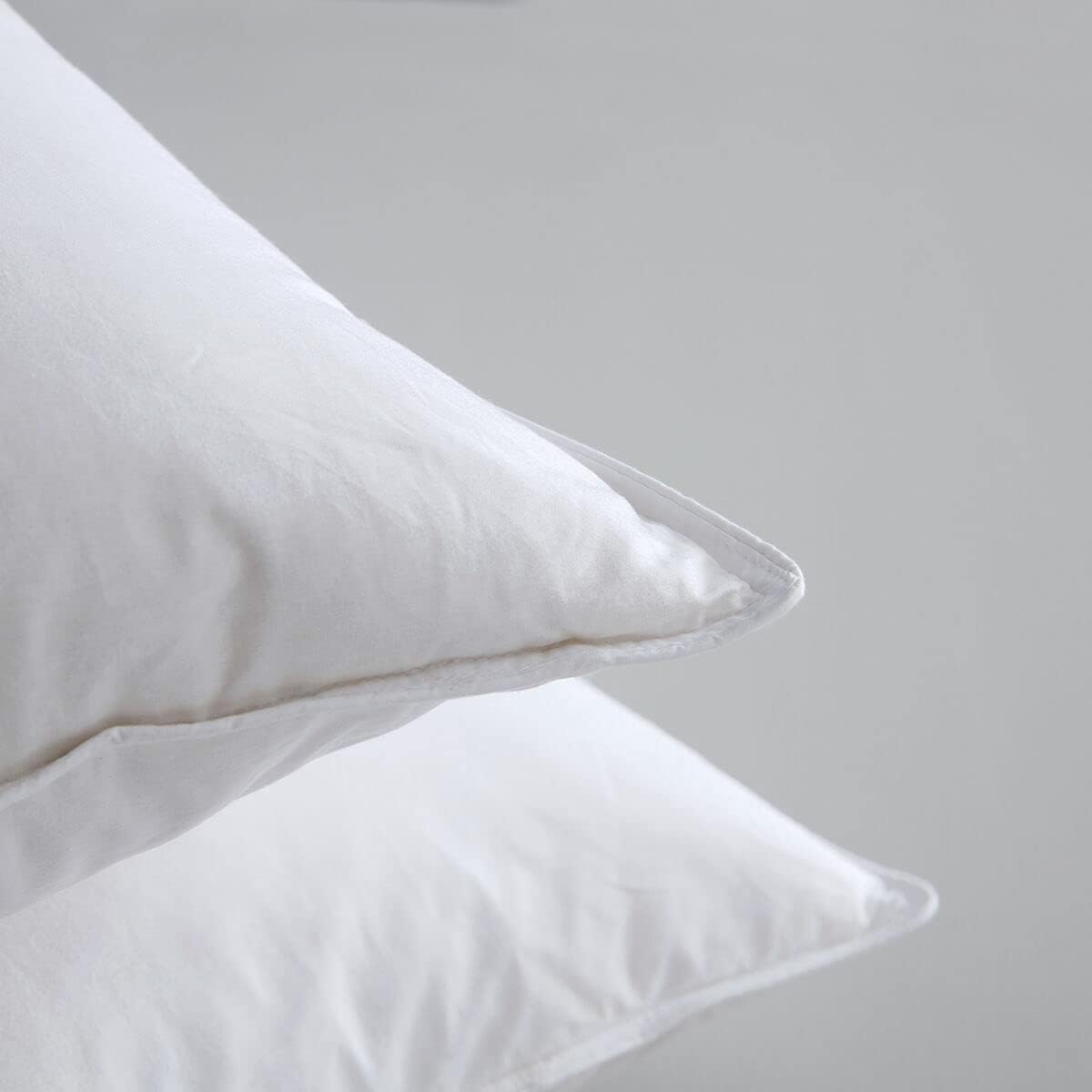 Luxury Feathers Down Pillows Standard Size  Hotel Quality Fluffy Bed Pillows