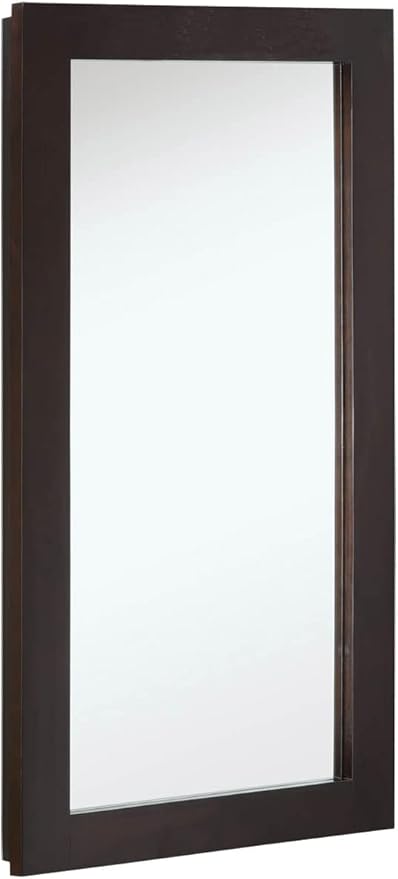 36 Inch Ventura Bathroom Medicine Cabinet, Wall Mounted, Mirror, Brown, 541359-ESP