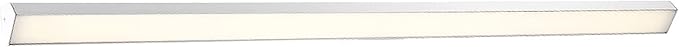 dweLED, Revel 50in LED Bathroom Vanity or Wall Light 3000K in Brushed Aluminum
