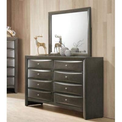 39" X 35" Gray Oak Rubber Wood Mirror