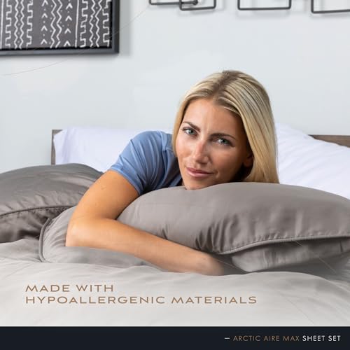 Arctic Aire MAX Sheet Set, Ultrasoft Cooling Sheets with 1 Flat Sheet