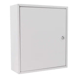 MK1 Medication Cabinet Steel White Sticker Cylinder Lock 2 Keys 1 Compartment Shelf inc