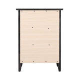 Daniel 3 Drawer Nightstand in Black