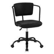 Heyden Modern Adjustable Swivel Desk Chair, 22 Inch, Black