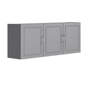 Contemporary Transitional 54" Wall Cabinet in Gray