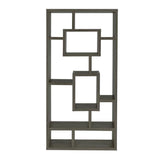 Cubed Rectangular Bookcase 11.5" D x 35.5" W x 70.75" H Weathered Grey 800512