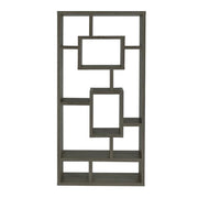 Cubed Rectangular Bookcase 11.5" D x 35.5" W x 70.75" H Weathered Grey 800512