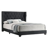 Panel Bed, Eastern King, Black