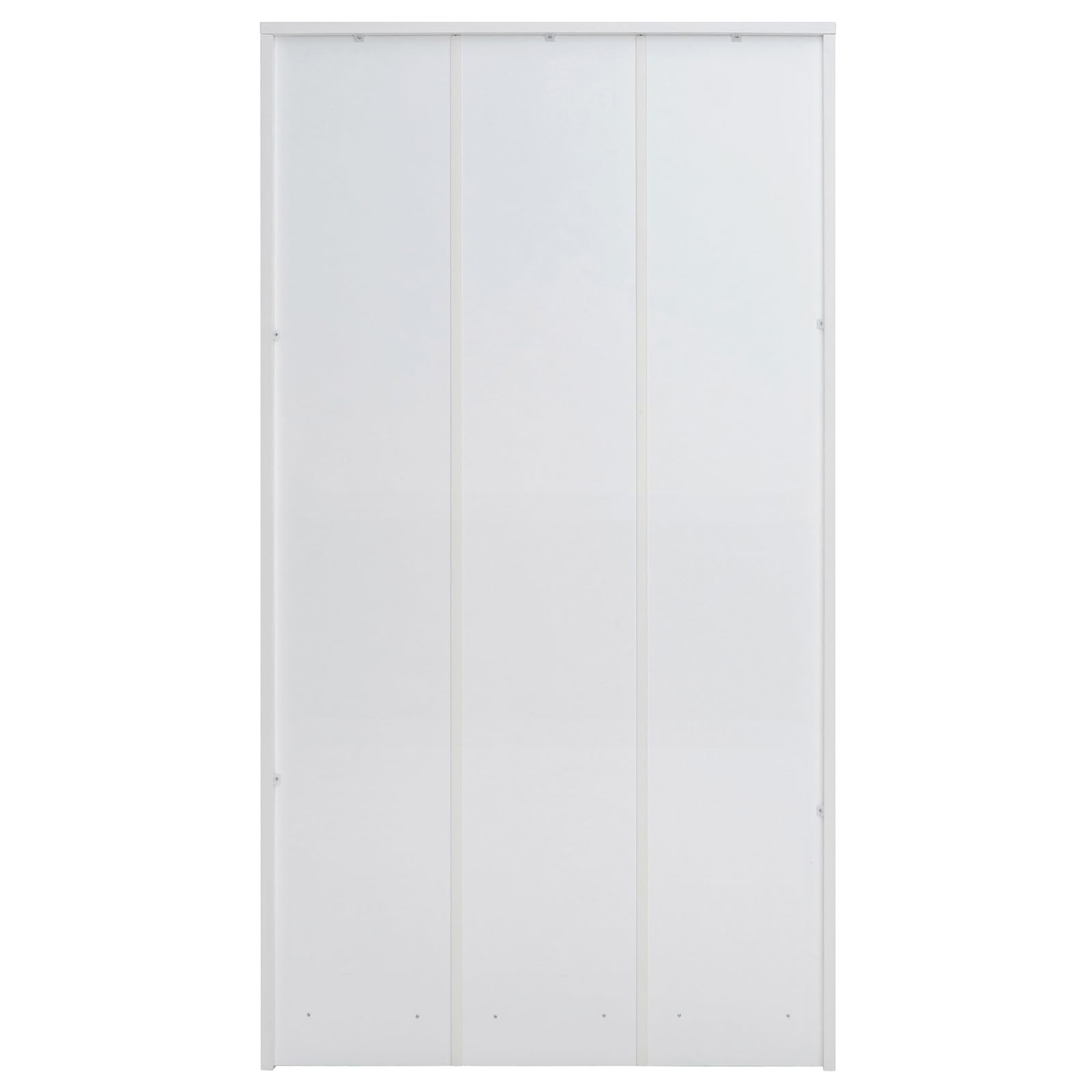 5 Shelf White Bookcase 60 inch Tall Wood Bookshelf for Bedroom